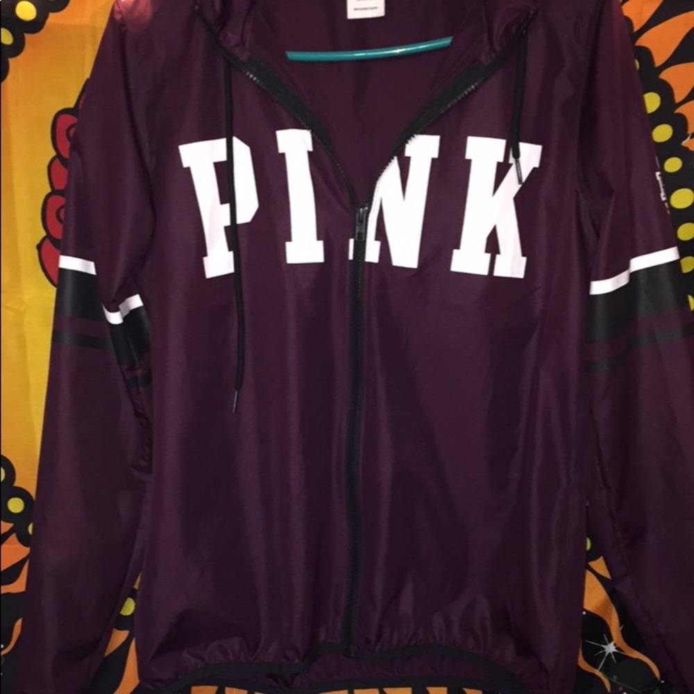 pink windbreaker